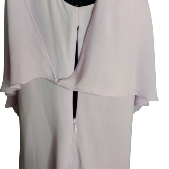 WHBM Size 4 Blouse One Shoulder Layered Chiffon Embellished Asymmetrical Tiered - Picture 7 of 10